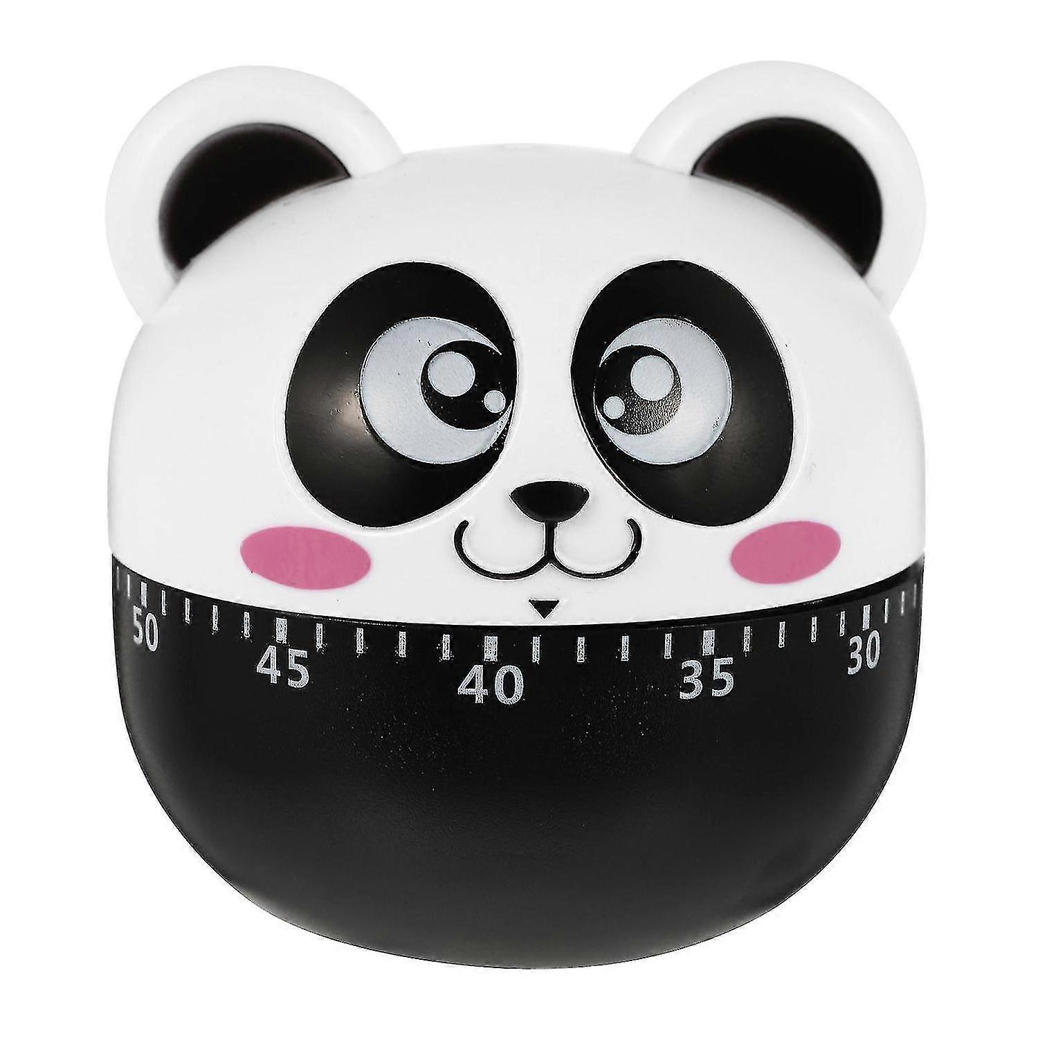 Adorable Timer Creative Panda Shaped Clock Plastic Student Time Manager Kitchen Baking Timer For Hom