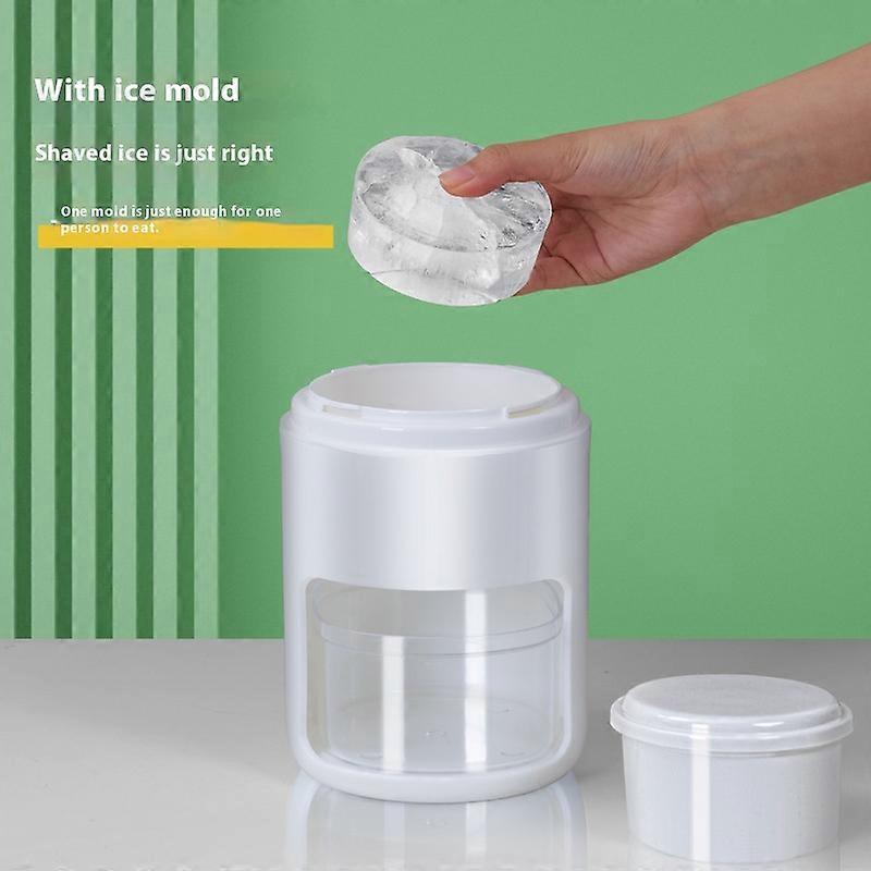 Manual Ice Shaver  Compact Hand-Cranked Shaved Ice Maker for Home Use