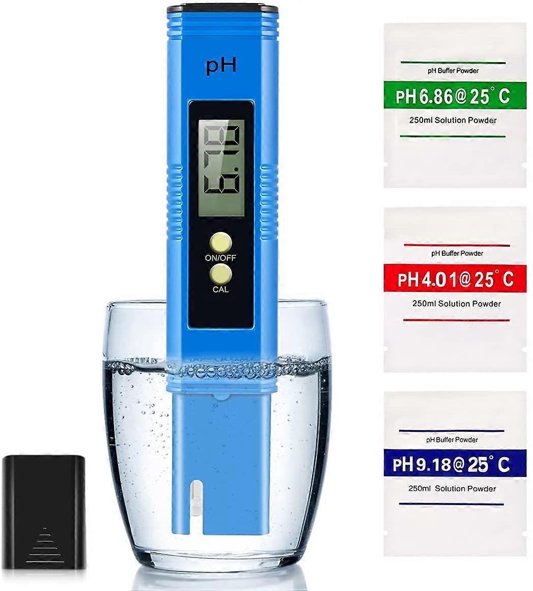 Digital PH Meter, PH Tester for Water, PH Meter 0.01PH High-Precision Water Quality Tester with ATC, 0-14PH Measurement Range