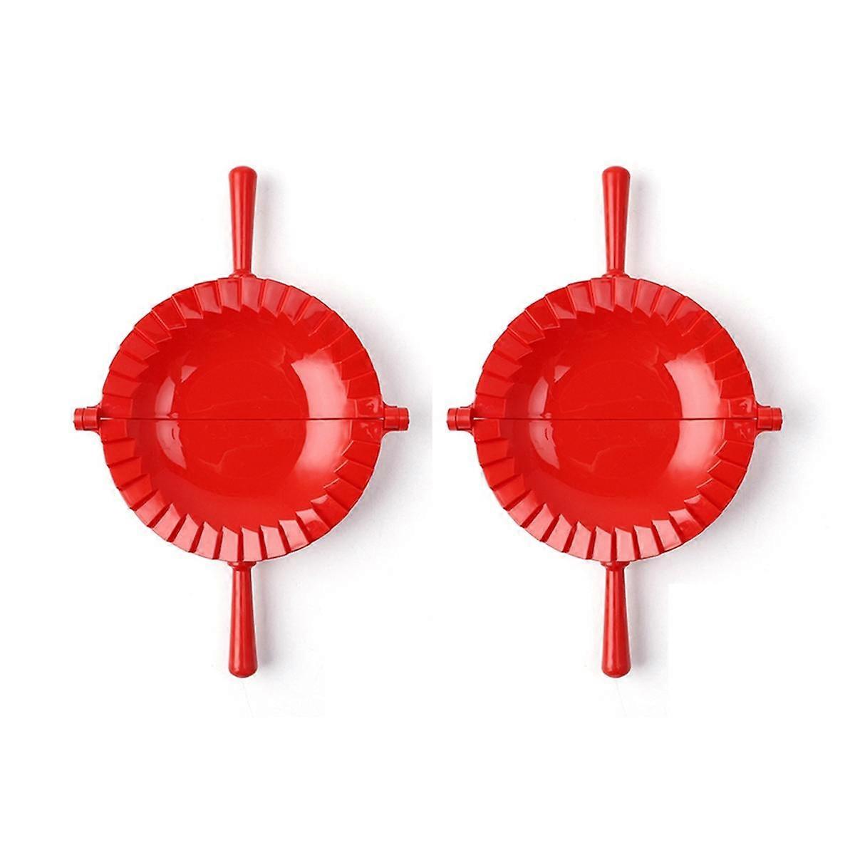 Manual Dumpling Mold Artifact Large Red Plastic Dumpling Mold Household Food Grade Dumpling Mold Cl