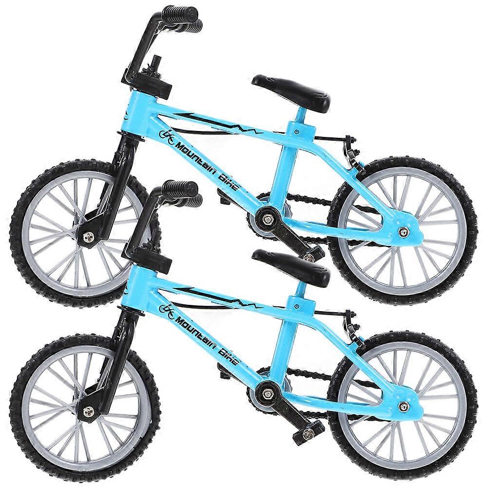 2pcs Mini Bikes Tiny House Bikes Miniature Bikes Simulation Bicycles Miniature House Photo Props
