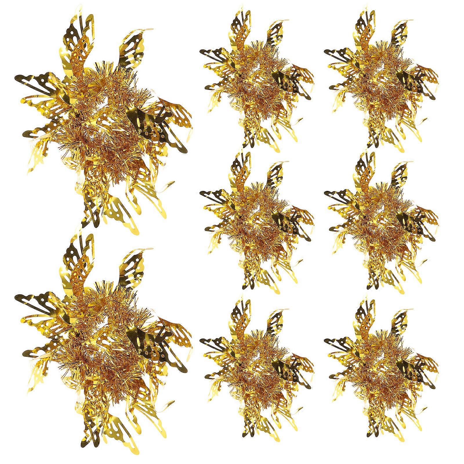 8pcs応援団ポンポンリストバンド応援ポンスポーツイベントダンスパーティーポンポン小道具