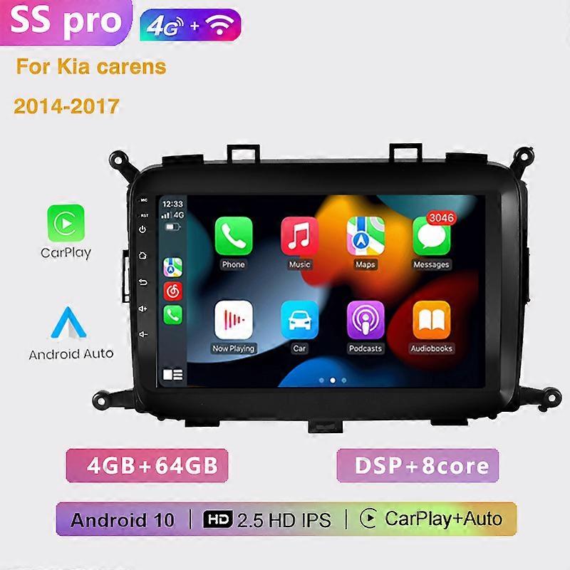 2 DIN Auto Android 10 car radio multimedia player 4G Carplay GPS navigation No DVD For Kia carens 2014 2015 2016 2017