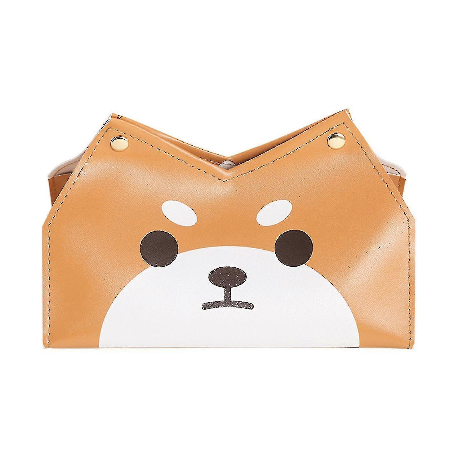 Pu Leather Tissue Box Holder Tissue Paper Holder