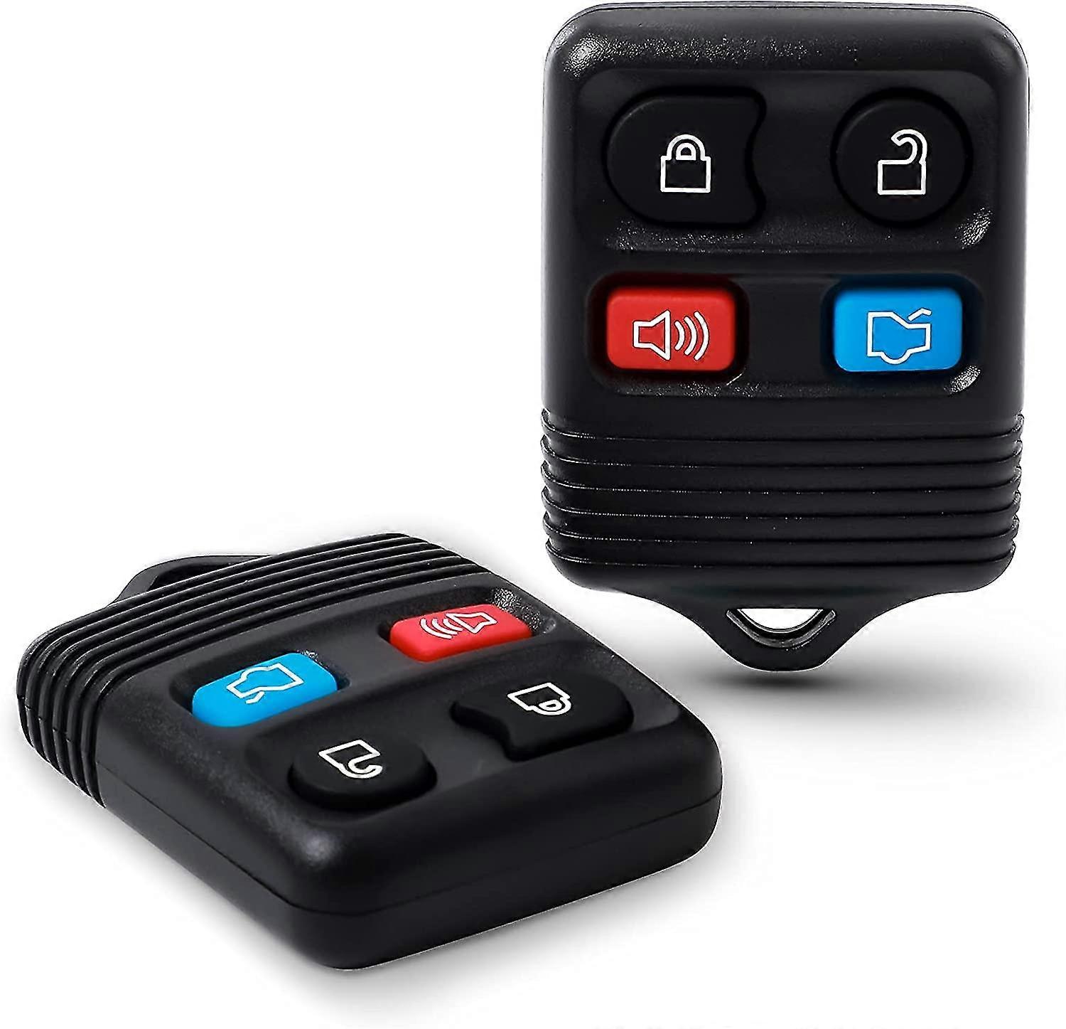 4 Button Keyless Entry Remote Key Fob For Ford Focus, 2pc