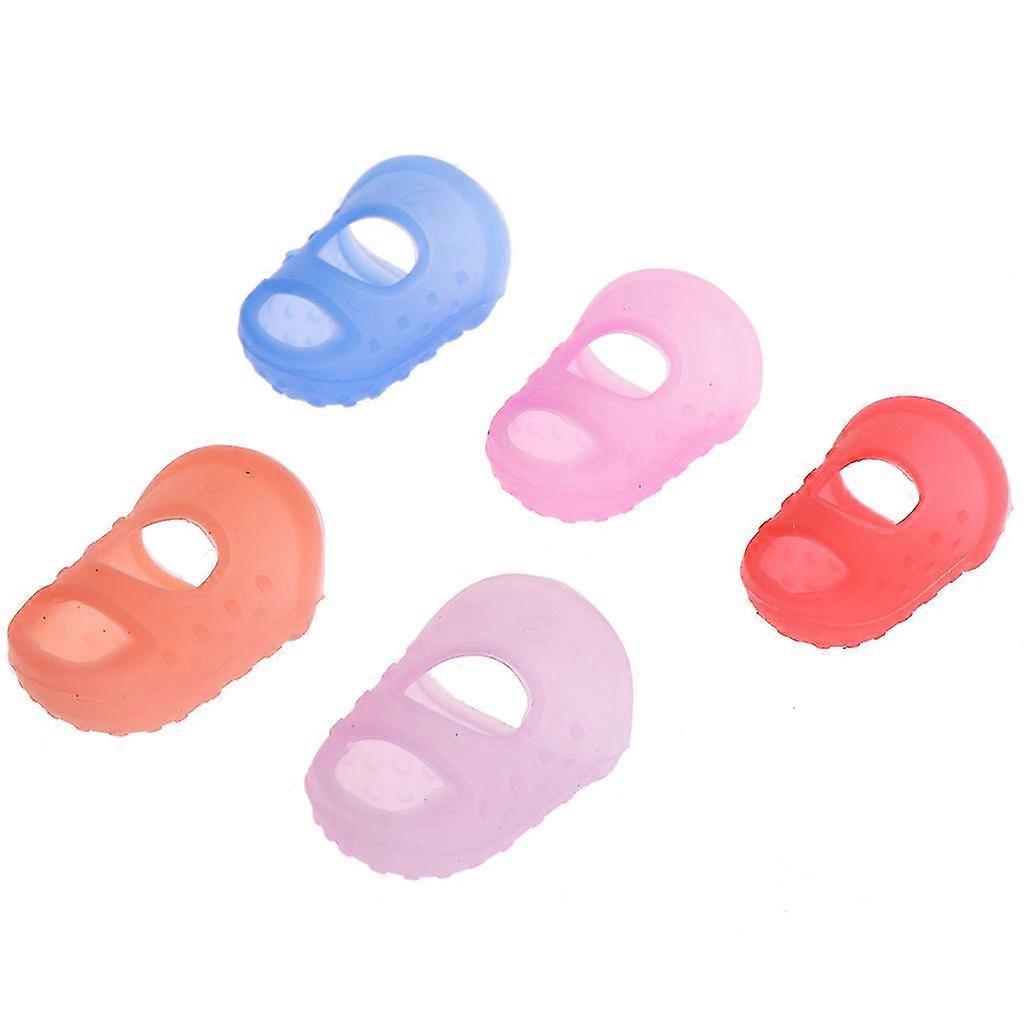 For Creative Silicone Sewing Thimbles Knitting Finger Gloves Fingertip Thimble