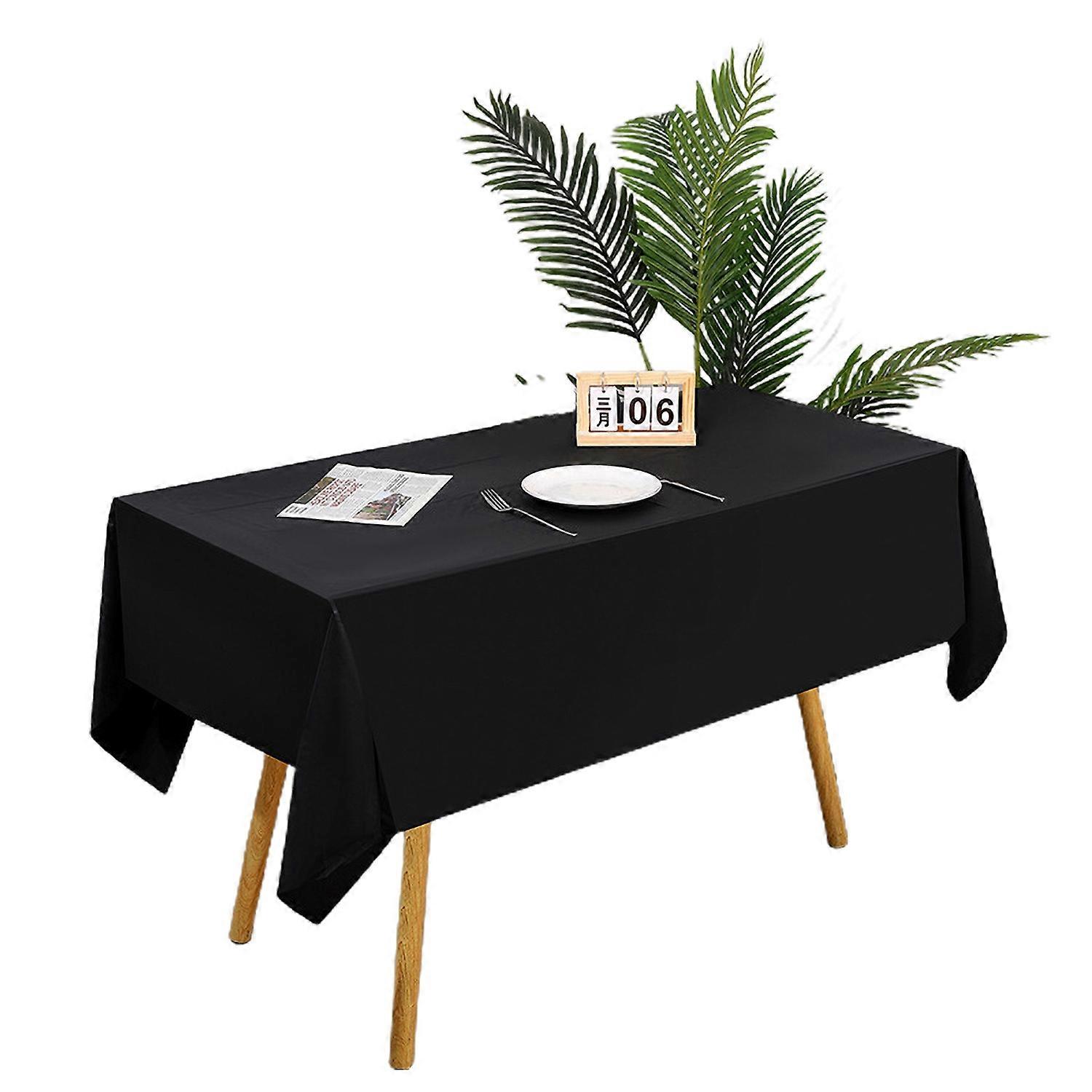 Disposable Tablecloth PE Material Thick Rectangular Table Cloth Easy to Use Solid Color Table Cover
