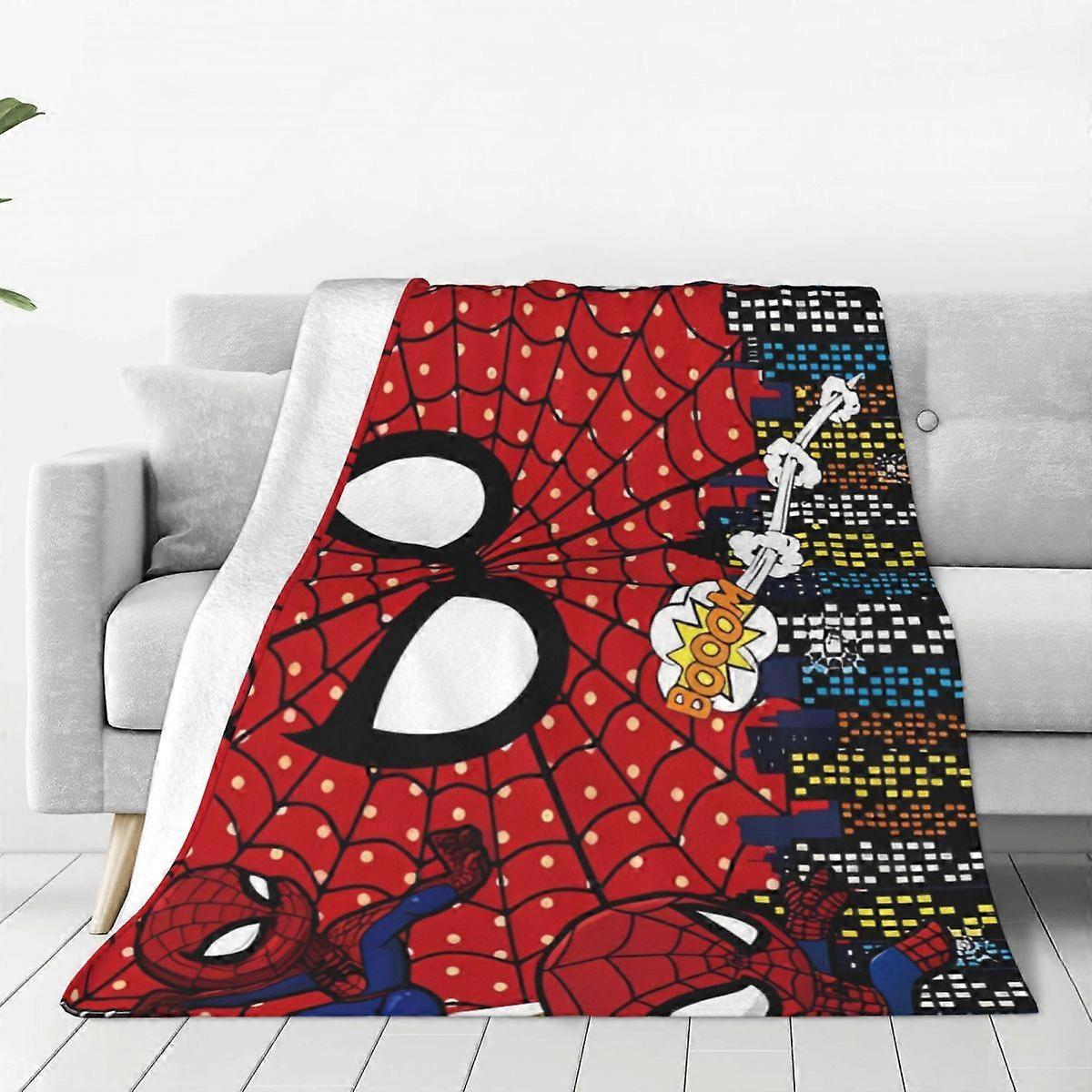 v405 Blankets The Amazing Spider-Man Warm Soft Blankets Film Picnic Plush Throw Blanket Funny Living Room Flannel Bedspread Sofa Bed Cover Blankets vv