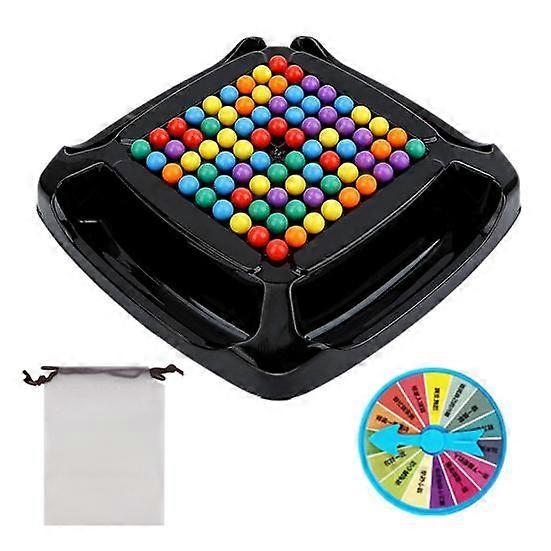 Ball Elimination Board Game with 80/120 Colorful Beads Color Recognition Focus Logic Training Multi-Player Strategy Game Educational Beads Toy