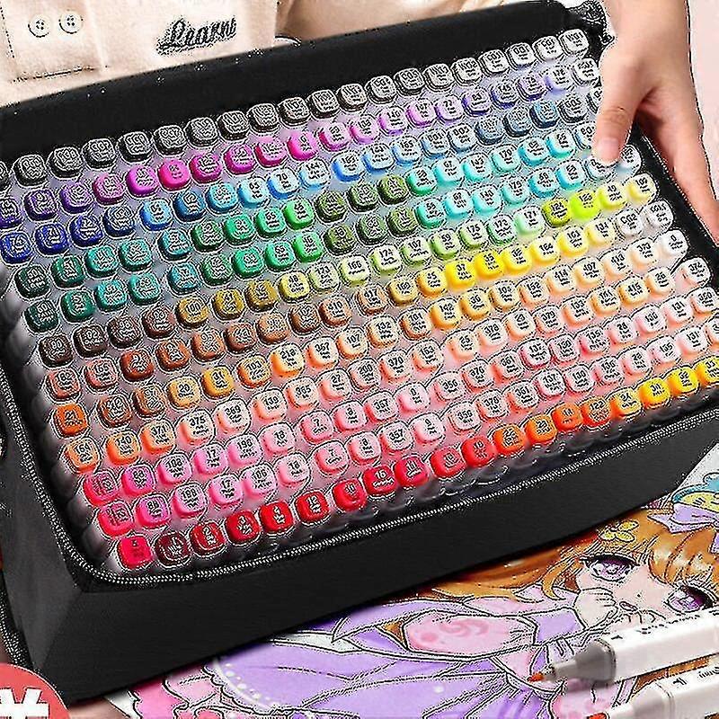 Set Of Alcohol Markers, Poster Design Markers, Double Tip Art Supplies, For Drawing, Sketching And Coloring