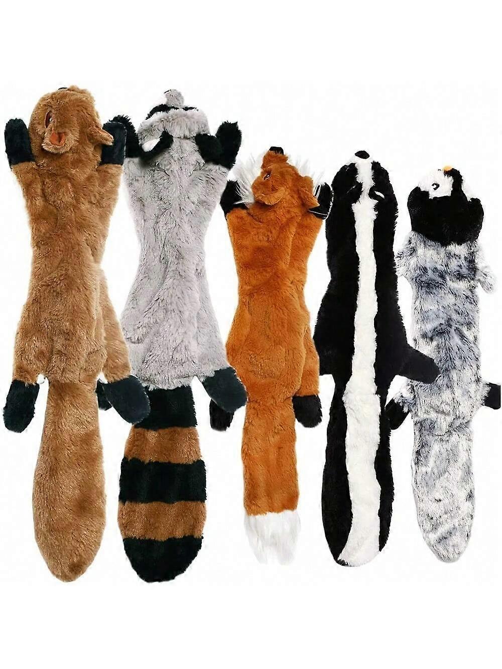 Crinkle Dog Squeaky Toys, Durable Plush Dog Toys, No Stuffing Dog Toys For Small Medium Large Dogs, Stuffless Puppy Toys For Boredom And Stimulating