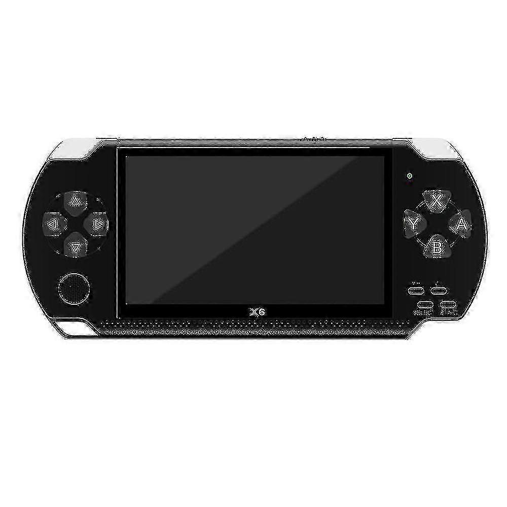 high qualityX6 4.3 Inch Handheld Game Console Player 10000 Games 32bit 8gb Support compatible Psp Game/Video/E-Book(Bl