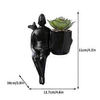 Home Ceramic Flower Pot Simulation Succulent Living Room...