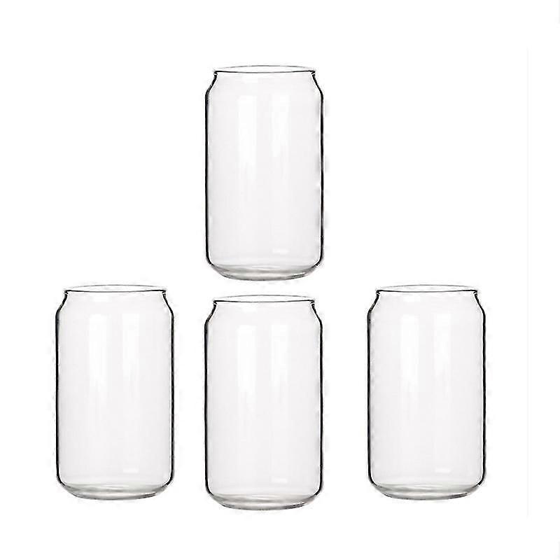 4-pack burkformade glas mode vatten mjölk enkel kopp öl glas shake glas dessertkopp cola mugg, 4