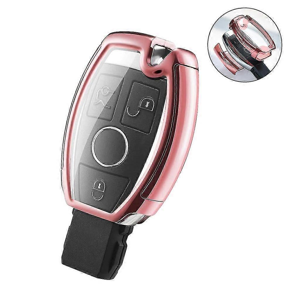 Compatible With Key Fob Cover With Leather Keychain Soft Tpu Protection Key Case Compatible With Grand Cherokee Renegade Chrer Dodge Fiat Smar