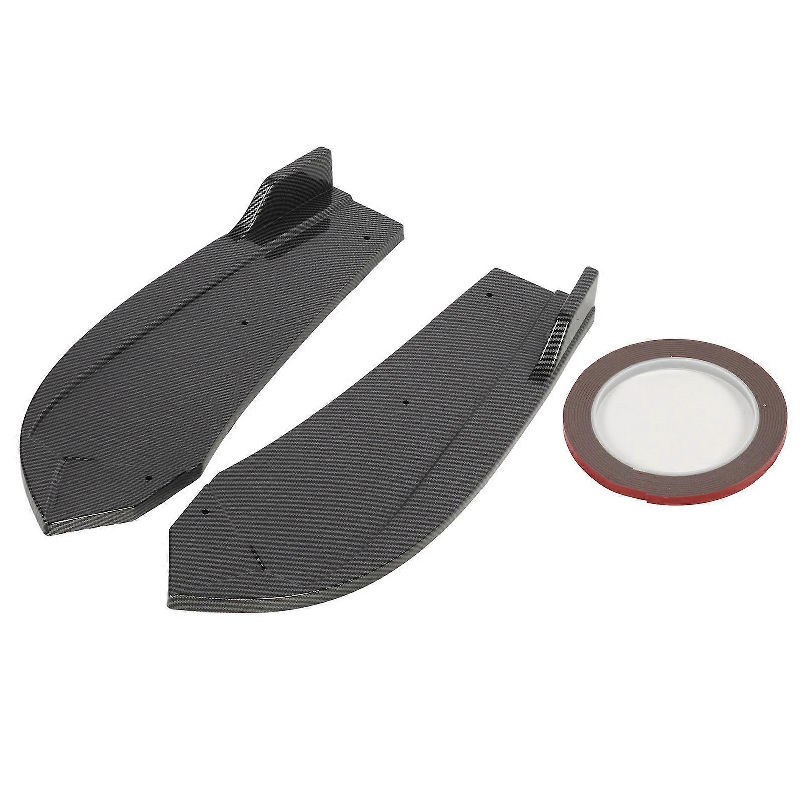 1 Pair Rear Bumper Lip Splitter Stylish Look Rear Bumper Lip Diffuser Splitter for X4 G02 LCI M Sport 2022 and Later Carbon Fiber Style