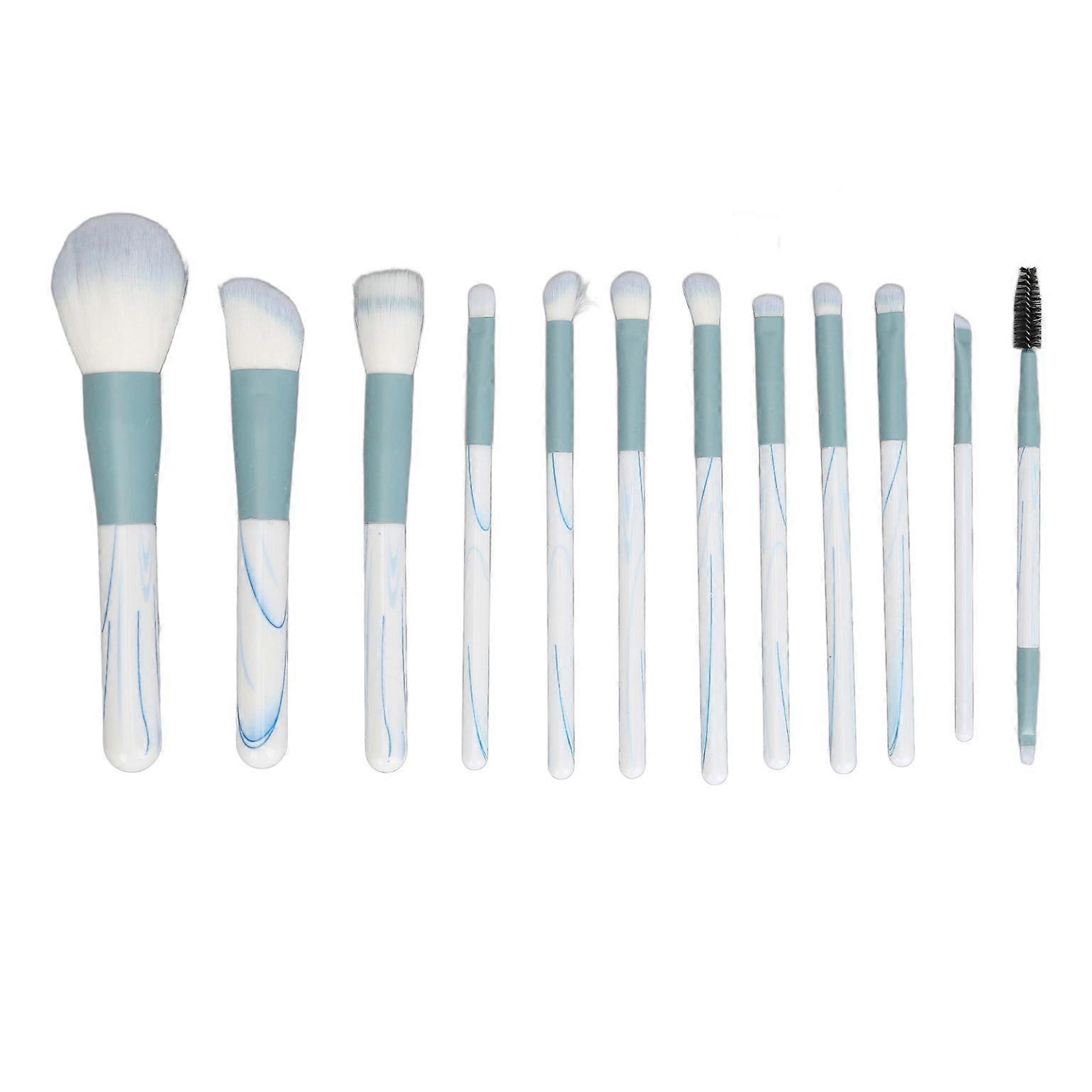 12-Piece Soft Makeup Brush Set - Complete Kit for Flawless Application
