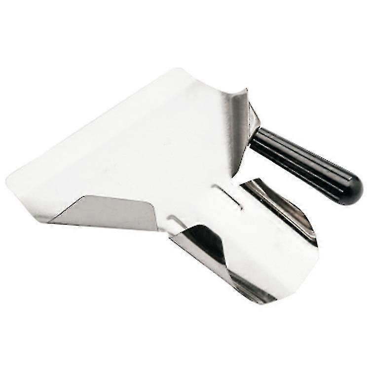 Pelle à frites, puce de pelle de fry en acier inoxydable, cuillère à frites en acier inoxydable avec deux poignées, ensache à frites avec main droite