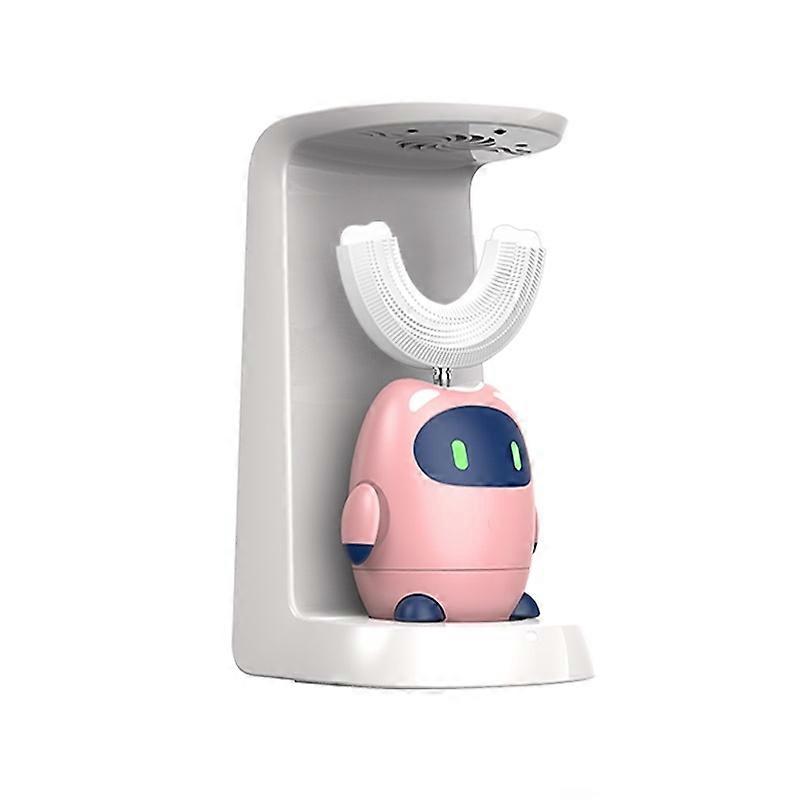 Lanbeibei Children U-Shaped Automatic Electric Toothbrush 2-6 Years Old Home Version (Pink)