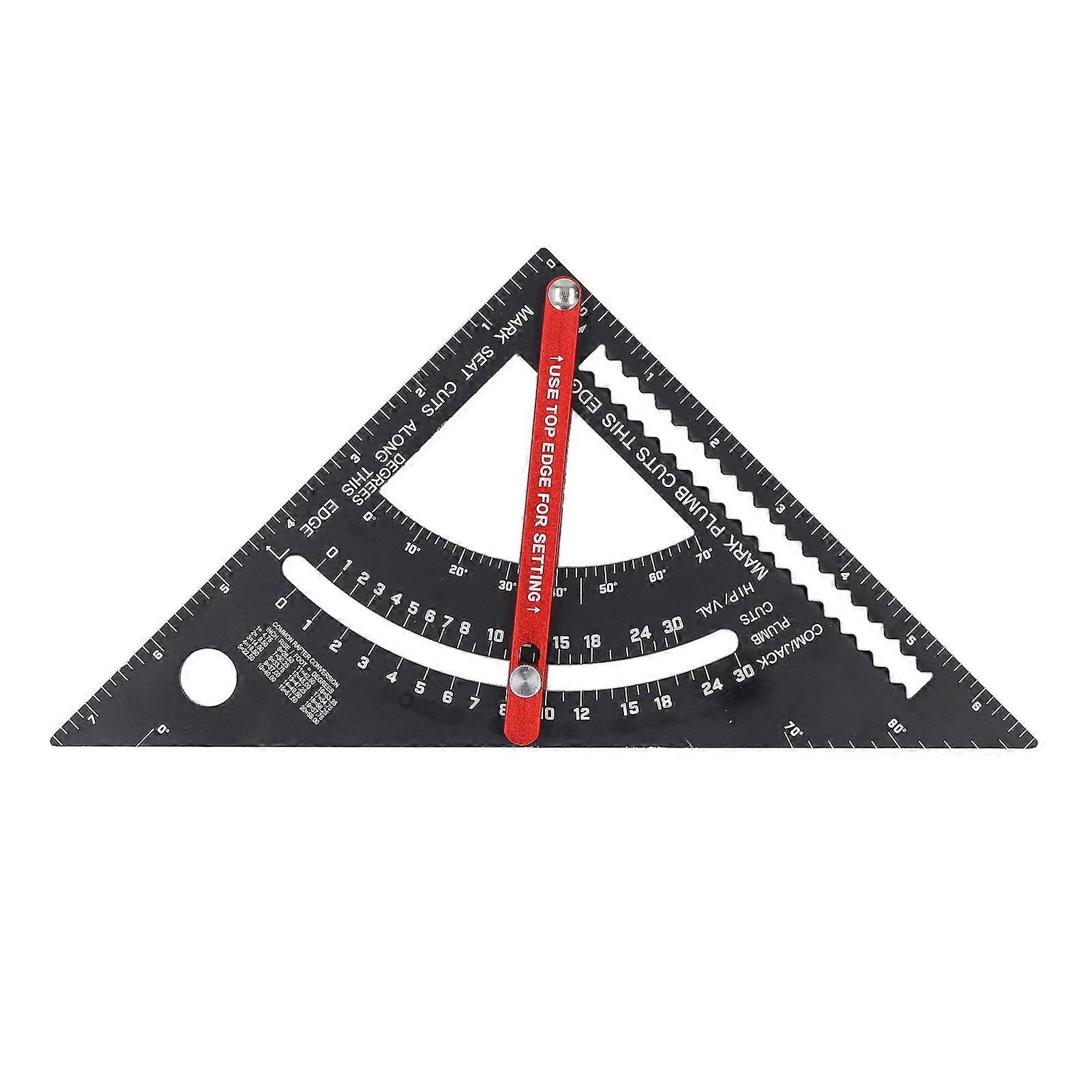 7in Aluminum Alloy 70° Adjustable Combination Square Metal Rafter for Woodworking Projects