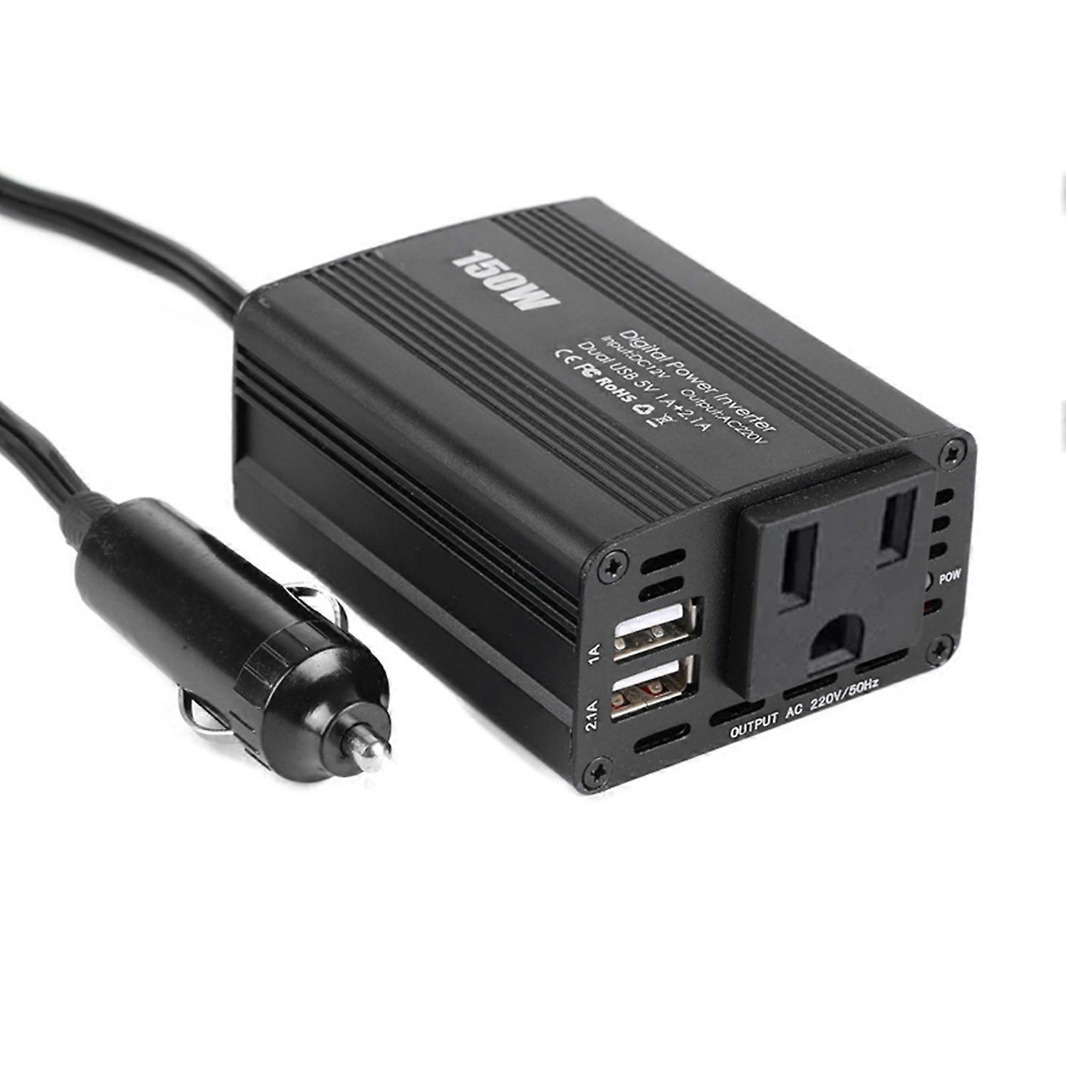 150W Car Inverter 12V to 110V Modified Sine Wave Power Converter Automobile Electrical Inverter Tran