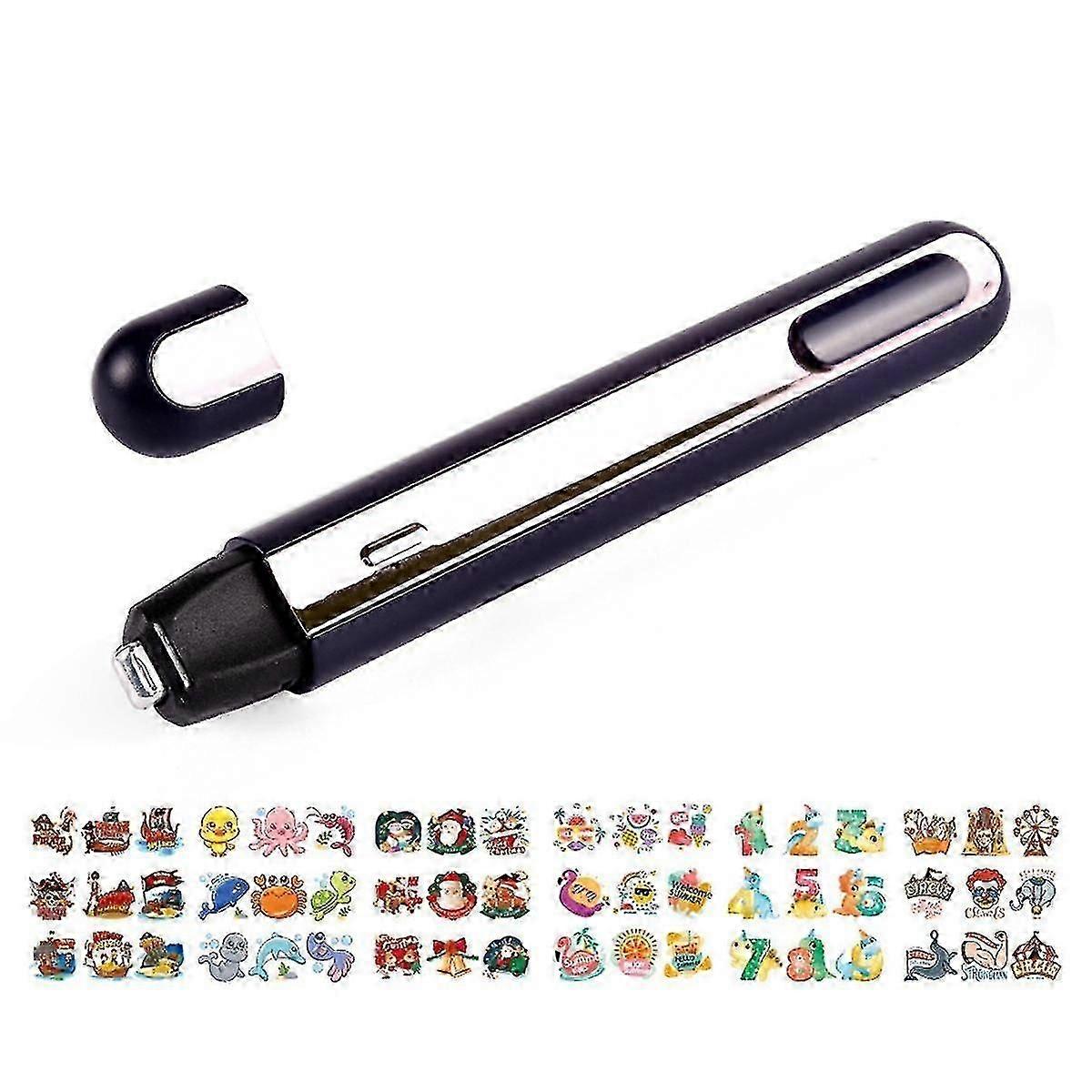 فريد من نوعه DIY اللاسلكي الحرارة الصحافة القلم مع 3s الحرارة السريعة ، حقيبة طعام محمولة السدادة الحرارية ، رقائق معدنية ، محو المطبوعات الحرارية الأبيض