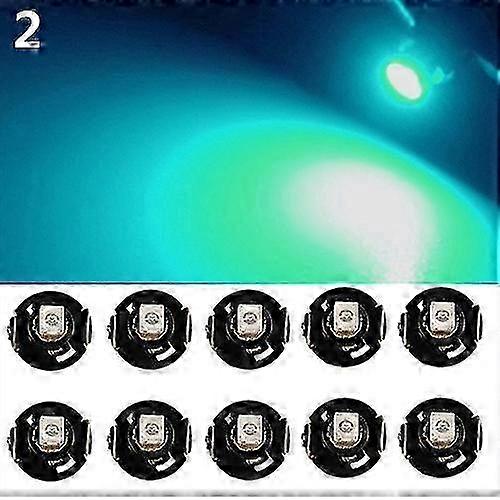 10 Pcs 12V T4.2 LED Bulbs for Car Instrument Dashboard Lights