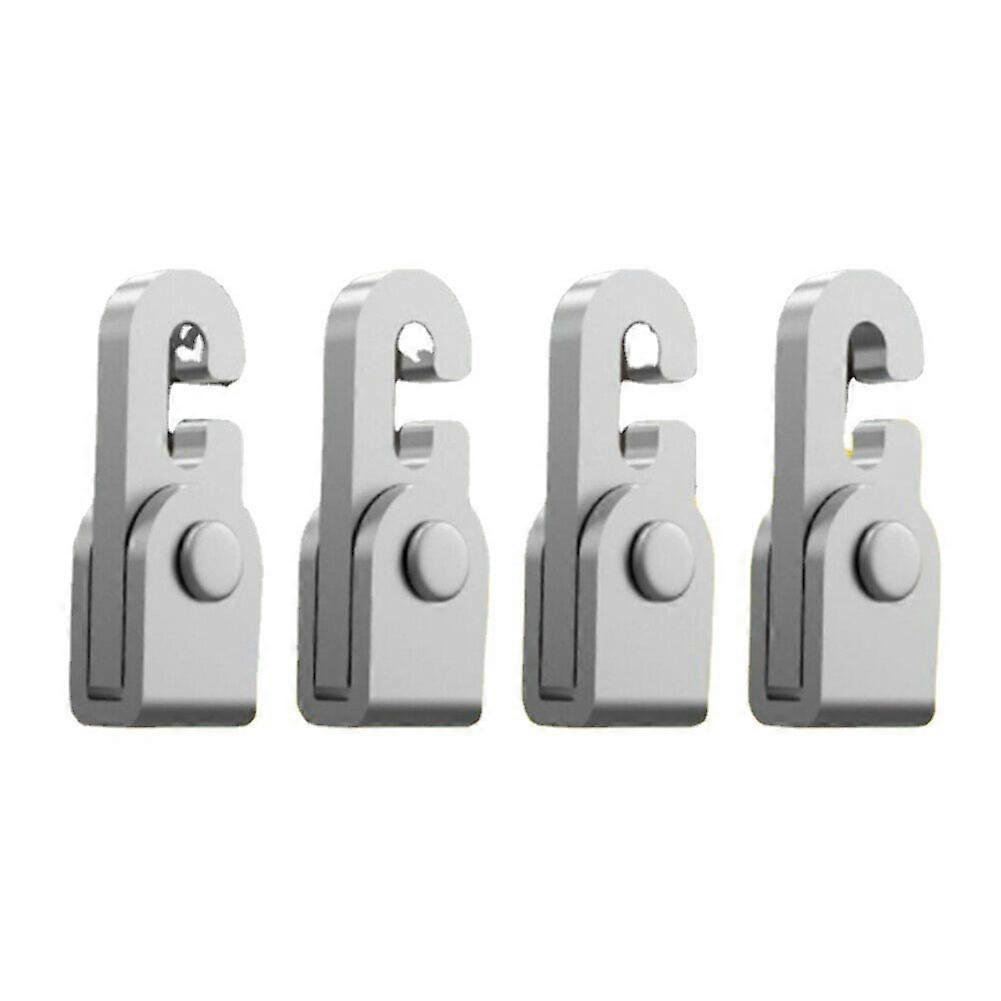 4Pcs/Set Automatic Lock Hooks Mini Multifunctional No Knot Hook Outdoor Camping Tent Ropes Hook Metal Lock Camping Equipment