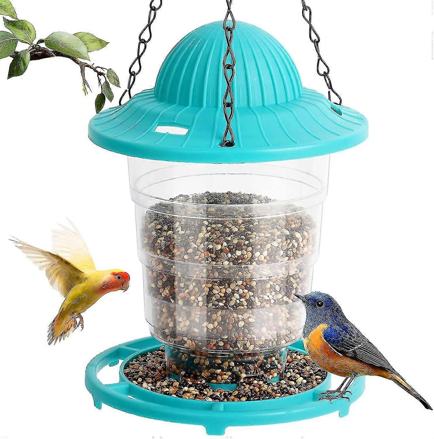 Bird Feeder, Hanging Wild Bird Feeder For Outside, 520ml Squirrel Proof Bird Feeders SX