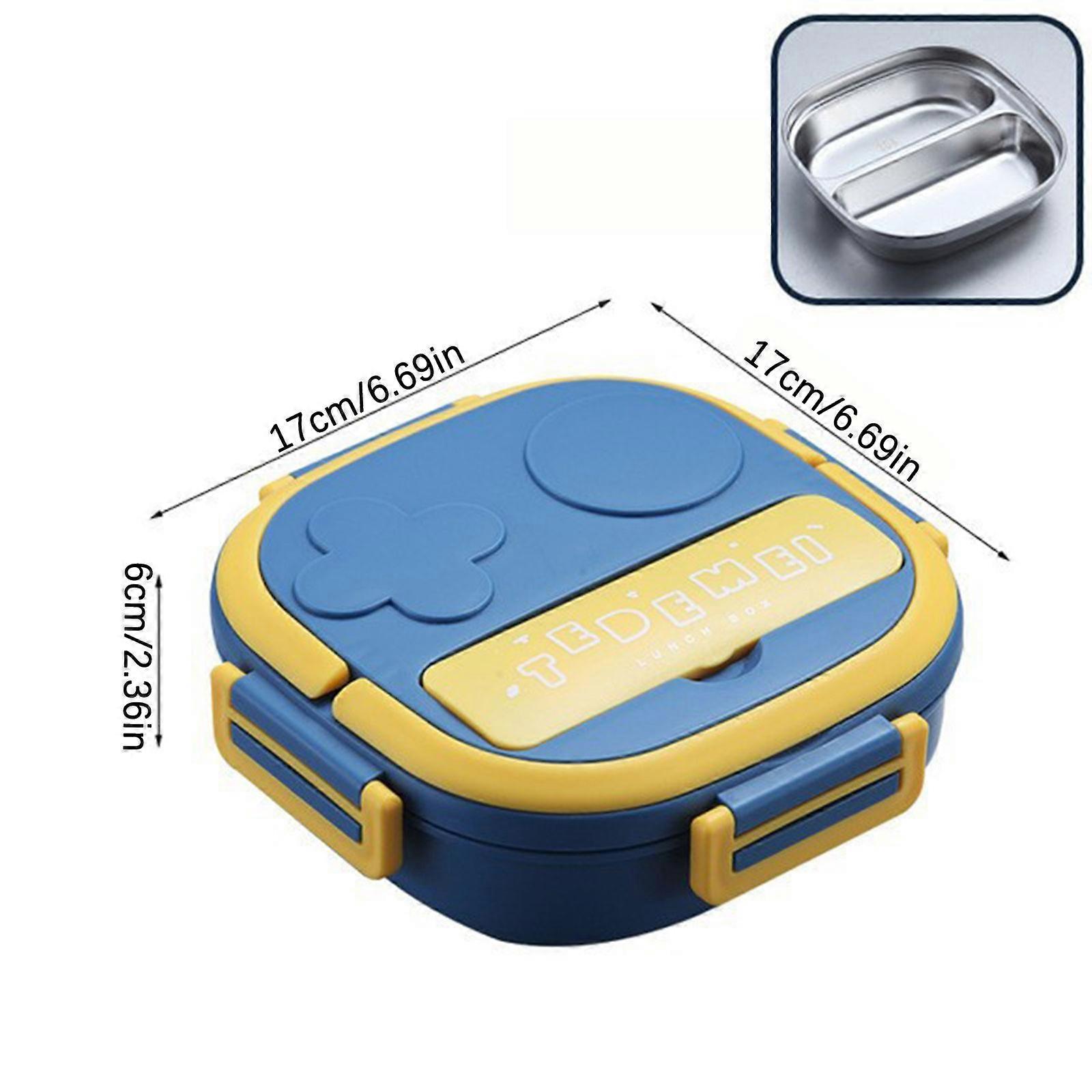 Outdoor Tableware Portable Stainless Steel Lunch Box Dinner Children's Robot Shaped Lunch Box With Portable Two Spaces XX
