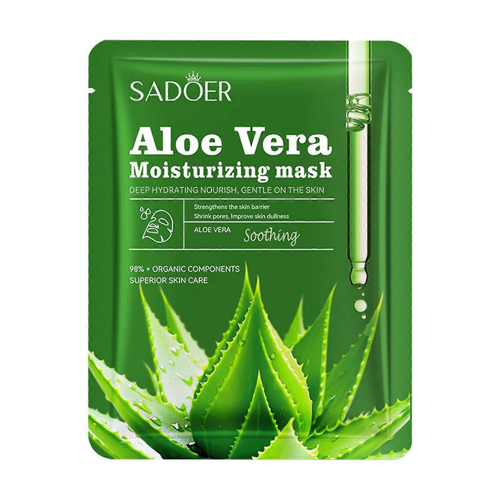 Face Mask Aloe Nourishing Facial Mask - 25ml One Sheet Hydrating And Rejuvenating For The Face