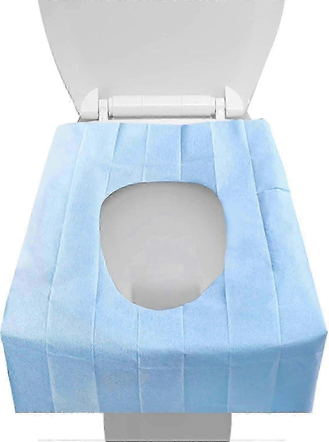 일회용 변기 커버 캠핑 여행 욕실용 일회용 방수 종이 변기 (30pcs)