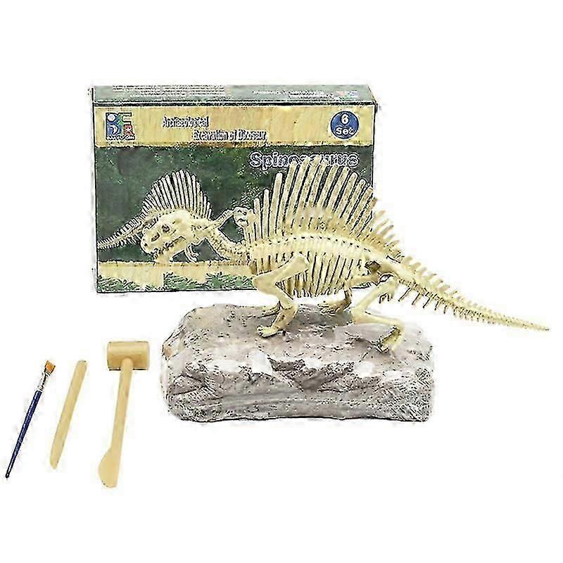 Dinosaur Fossil Skeleton Excavation Dig Up Kit Diy Assembly Educational Kids Toy Kaesi Kaesi b hk