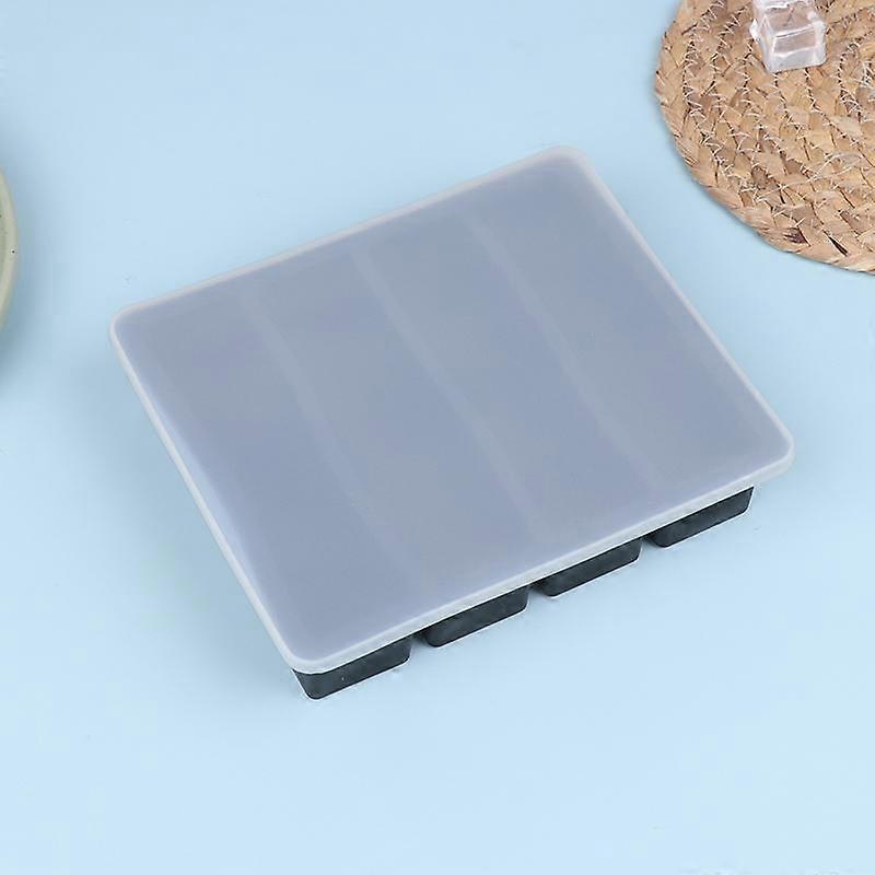 4 Grids Long Ice Cube Tray Mold Reusable Silicone Ice Cube Mold Bpa Free Ice Maker Food Grade Silicone Ice Cubes Mould
