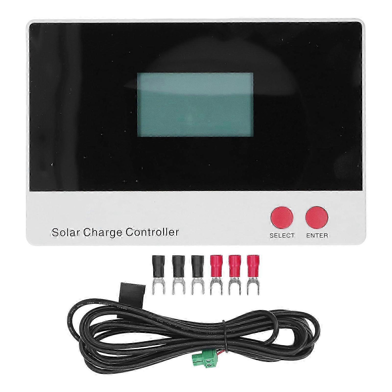 PWM Solar Charge Controller LCD IP32 Solar Panel Charger Controller for Acid Battery 12V 24V 30A