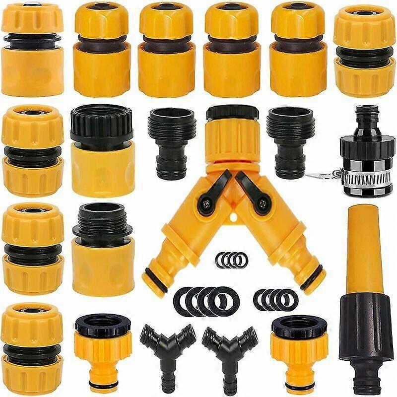 Set of 20 Garden Hose Connector, Watering Hose Faucet Adapter, Y Hose Splitter, Universal Faucet Connector, etc.
