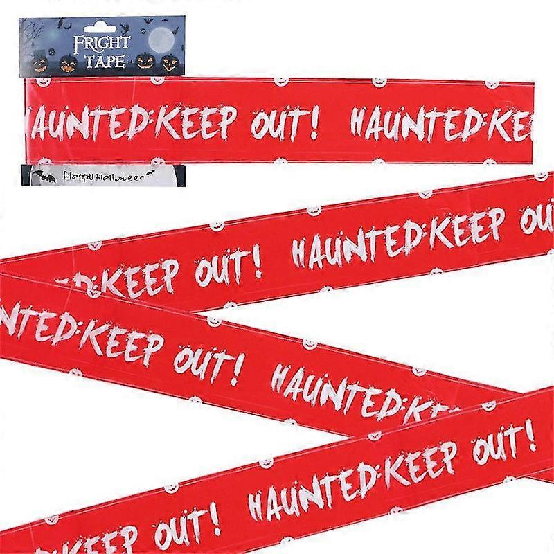 Warning Tape Skull Head Warning Tape Halloween Scene Decoration Props Isolation Warning Tape