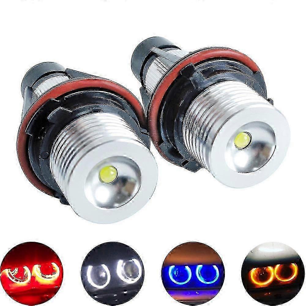2pcs Led Angel Eyes Marker Lights Bulbs For E39 E53 E60 E61 E63 E64 E65 E66 E87 525i 530i Xi 545i M5