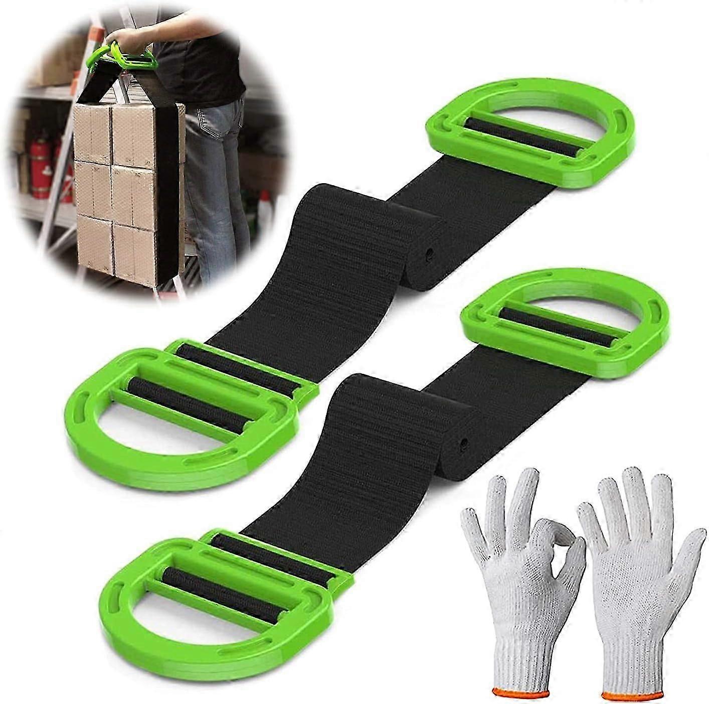 Moving and Lifting Straps for Furniture, Boxes, Building Construction, Lifting Straps(2PCS)