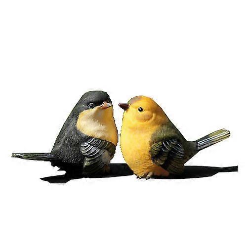 2Pcs Résine Créative Collectables Émulation Oiseaux Cadeaux