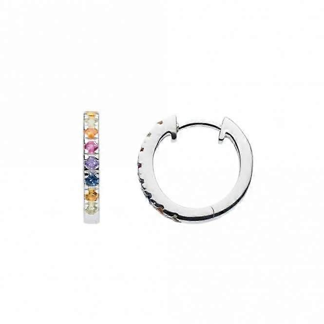 Boucles d’oreilles créoles multi zircone 57812MCZ