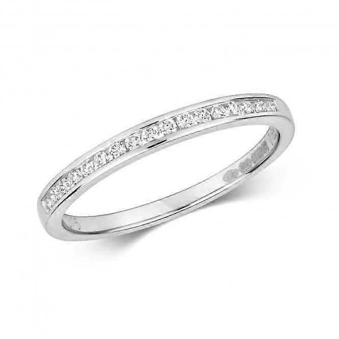 Diamond Jewellery 9ct White Gold Eternity Rings with 17 Diamonds - RD566W