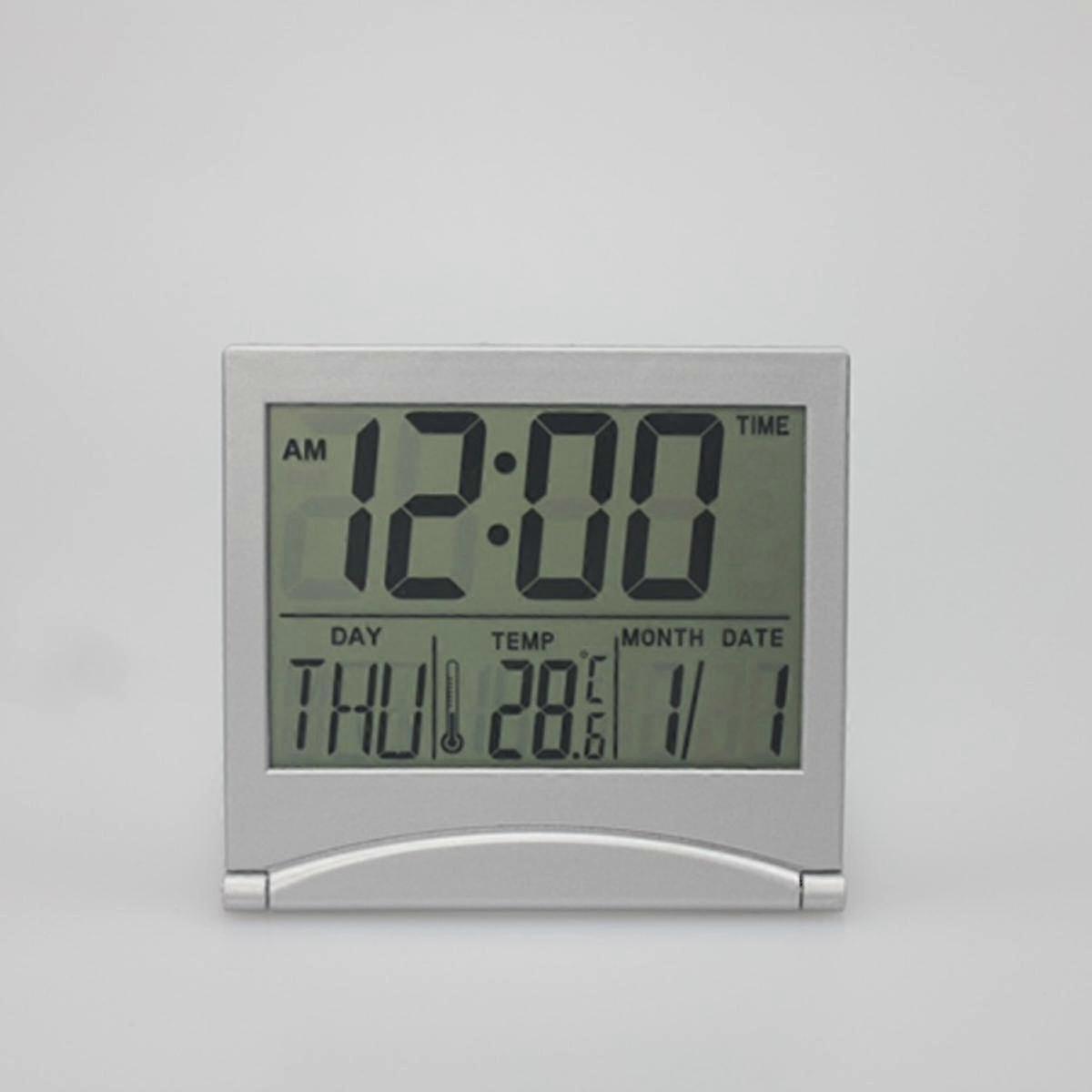 Large Atomic Wall Clock with Auto Backlight, Calendar, Temp & Humidity Batteries Included