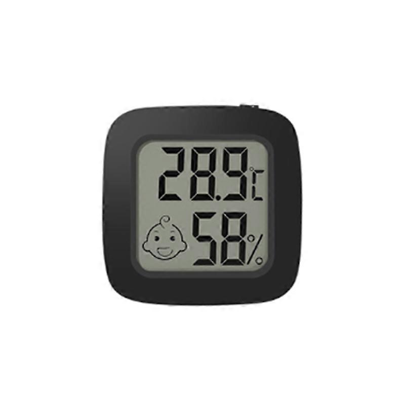 LCD Digital Thermometer Hygrometer Magentic Temperature Meter Black