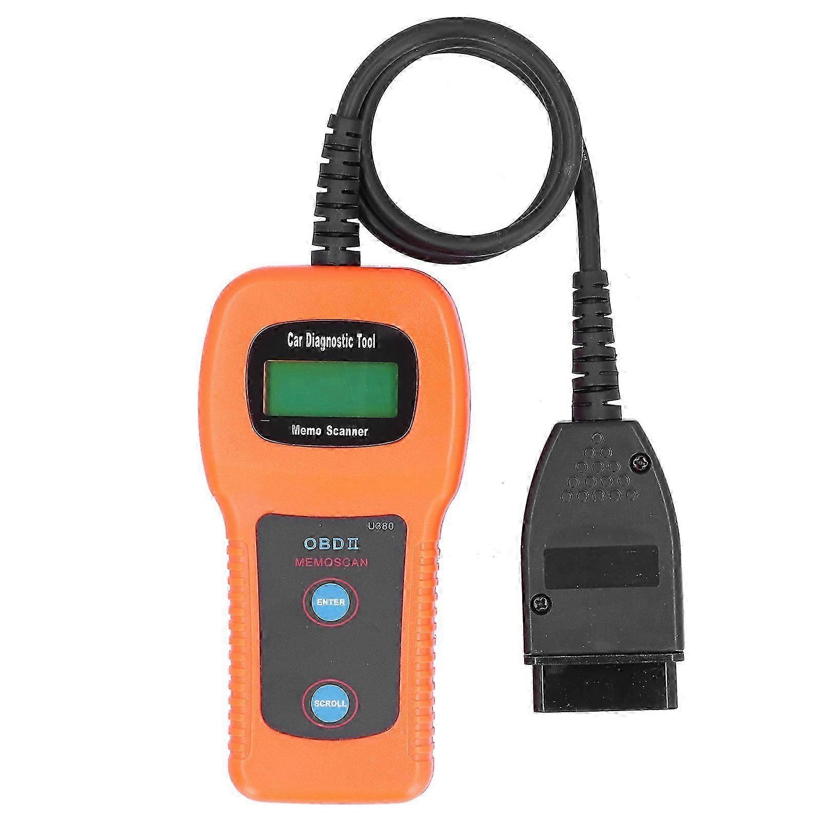 OBDII Engine Light Fault Code Reader LCD Display Professional Diagnostic Tool for Cars Trucks