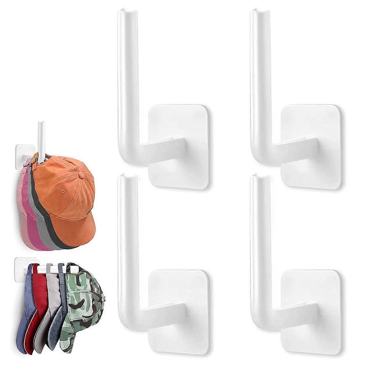 Hat Rack for Hat Storage , Multi-Purpose Hat Organizer, Strong Adhesive Hat Hooks for Wall Hat Organizer for Baseball Caps