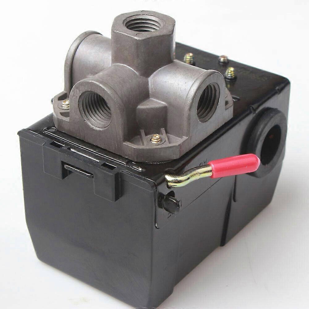 Air Compressor Pressure Switch Control Valve 120PSI 4 Port Unloader On/Off Lever