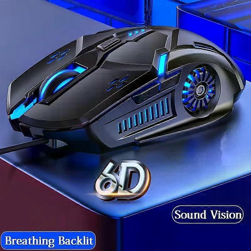 Pink Wired Gaming Mouse Backlit High Sensitivity 6 Keys Macro Programming Gamer Mechanical RGB Mute For Game Computer Tablet PC