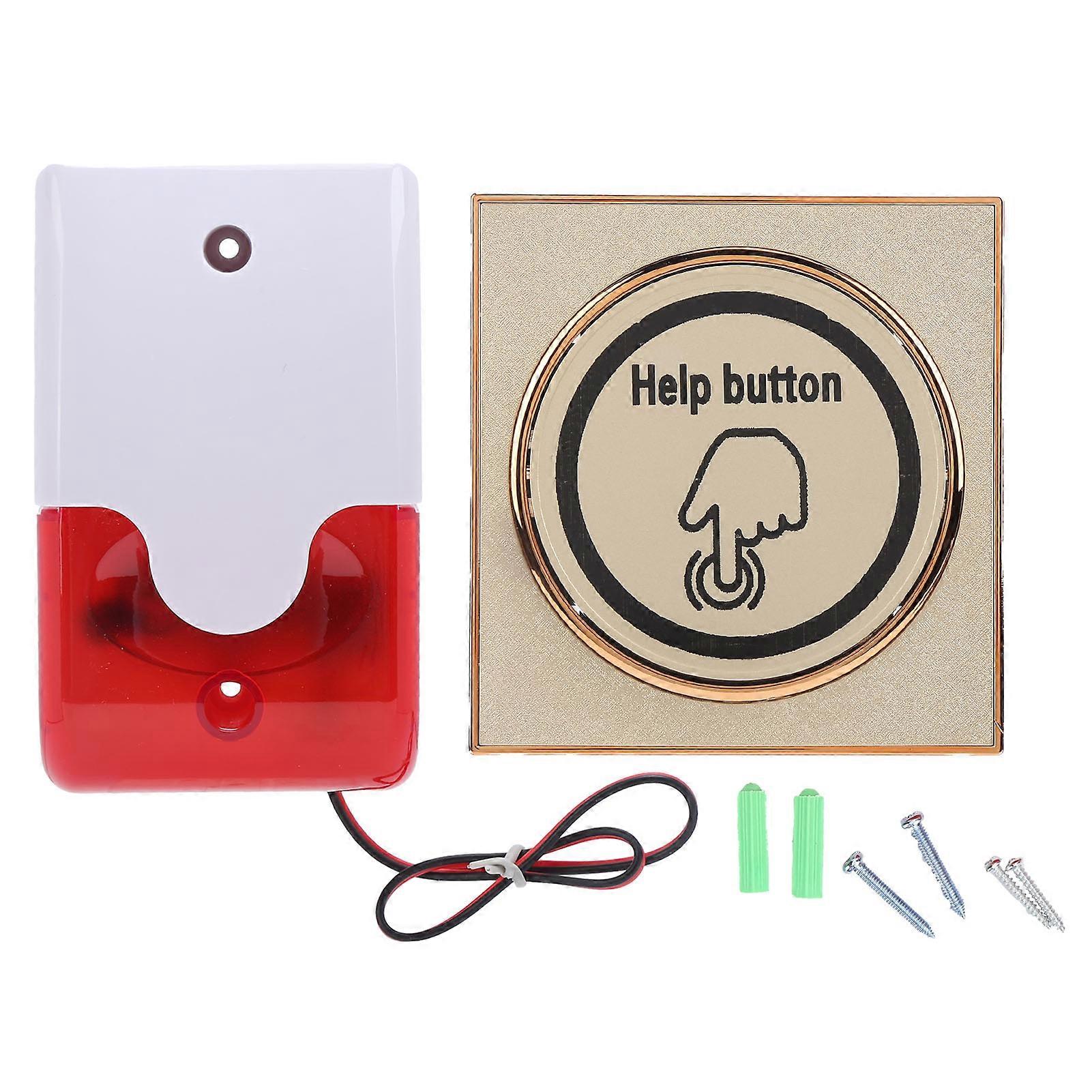 Smart Emergency Call Button System with Sound-Light Alarm for Personal Care Safety