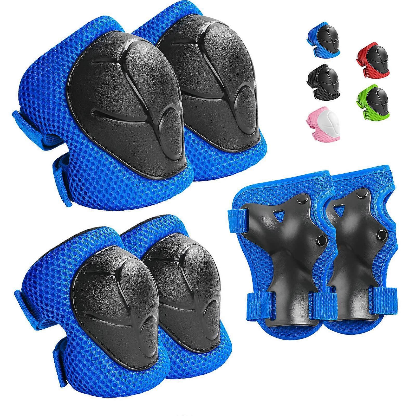 Protective Gear Set Knee Pads and Elbow Pads for Ages 3-14, Kids Size, Adjustable, Foam Padding, Non-Slip Straps